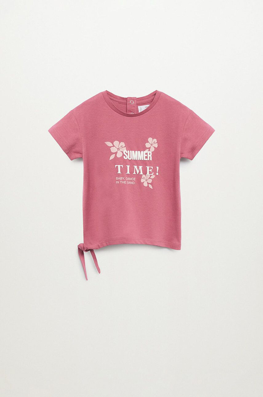 Mango Kids Детска тениска HIBISCUS - Pepit.bg