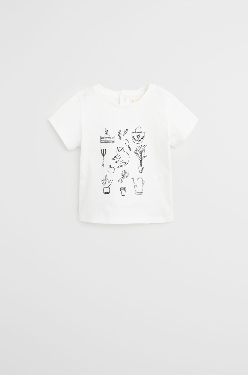 Mango Kids Детска тениска Items 80-104 cm - Pepit.bg