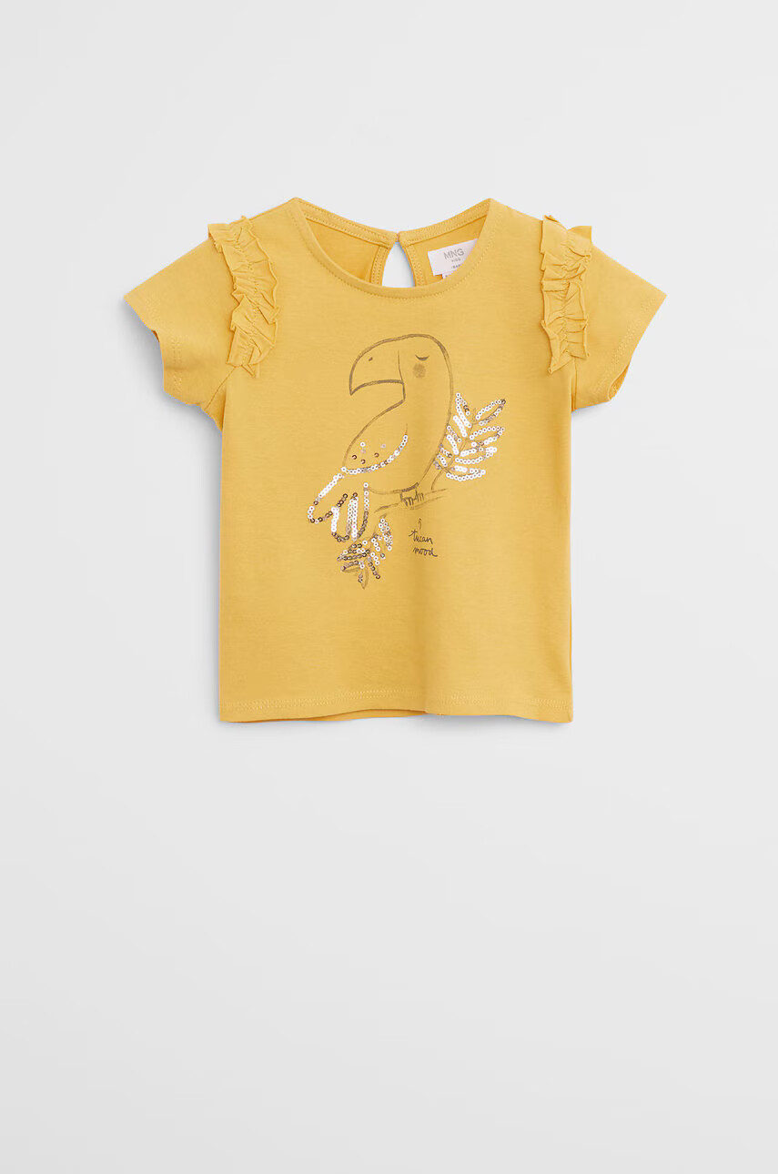 Mango Kids Детска тениска Lucy 80-104 cm - Pepit.bg