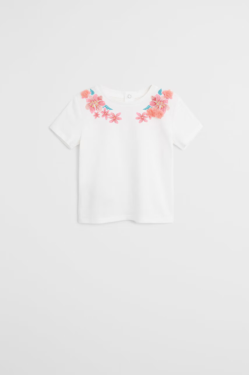 Mango Kids Детска тениска Lupe 80-104 cm - Pepit.bg