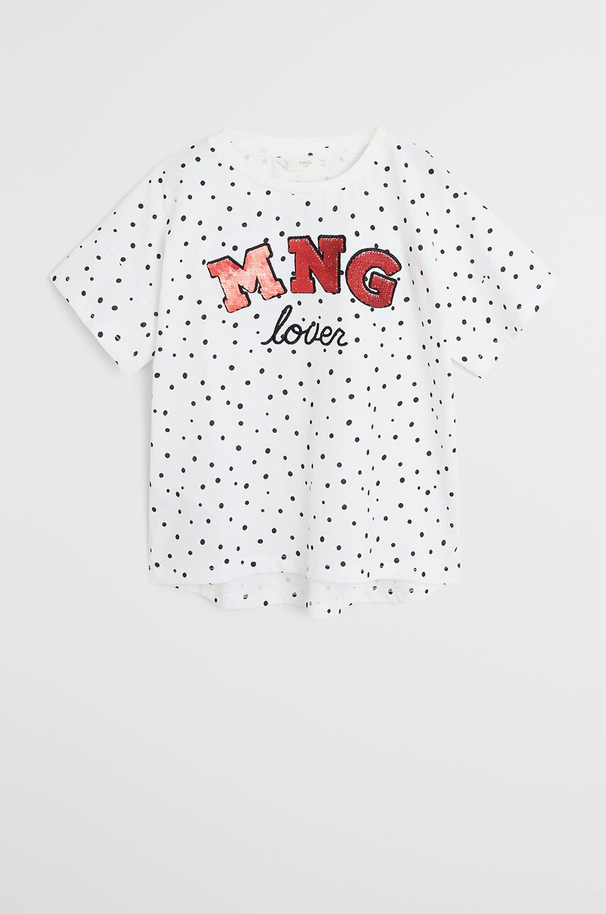 Mango Kids Детска тениска Mnglogo 110-164 cm - Pepit.bg