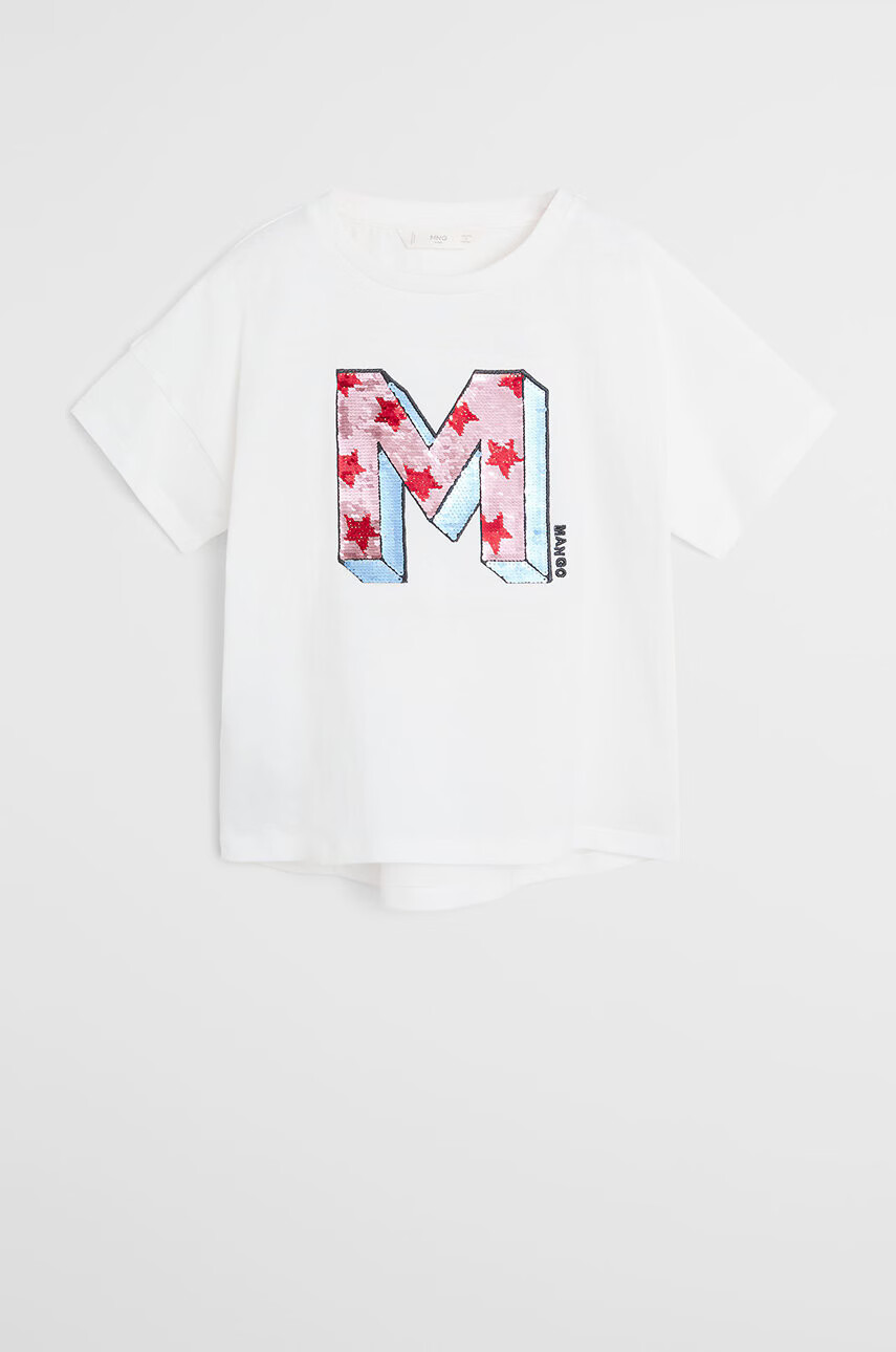 Mango Kids Детска тениска Mnglogo 110-164 cm - Pepit.bg