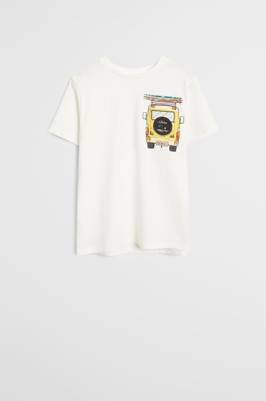 Mango Kids Детска тениска Pocket 110-152 cm - Pepit.bg