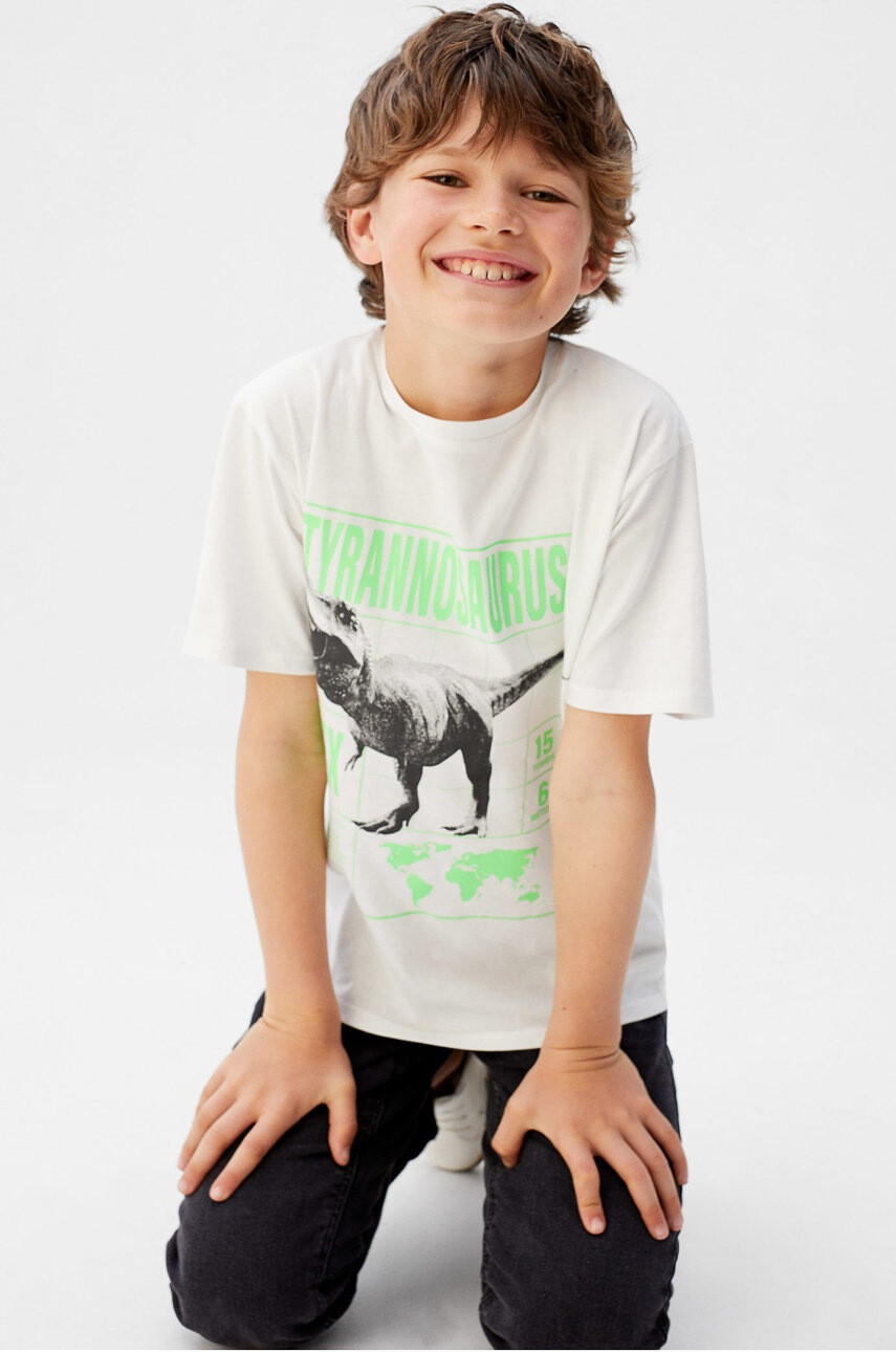 Mango Kids Детска тениска Rex 110-152 cm - Pepit.bg