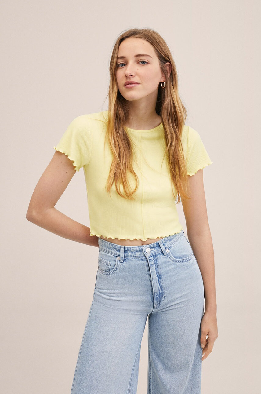 Mango Kids Детска тениска Ribbon - Pepit.bg