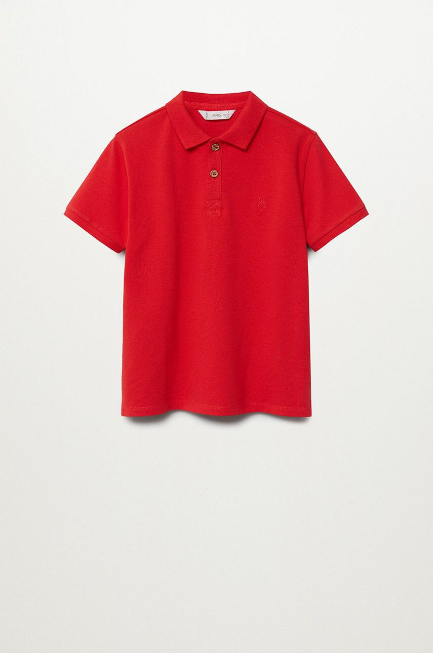 Mango Kids Детска тениска с яка Polo 110-164 cm - Pepit.bg