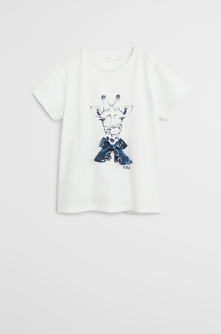 Mango Kids Детска тениска Simple 110-164 cm - Pepit.bg