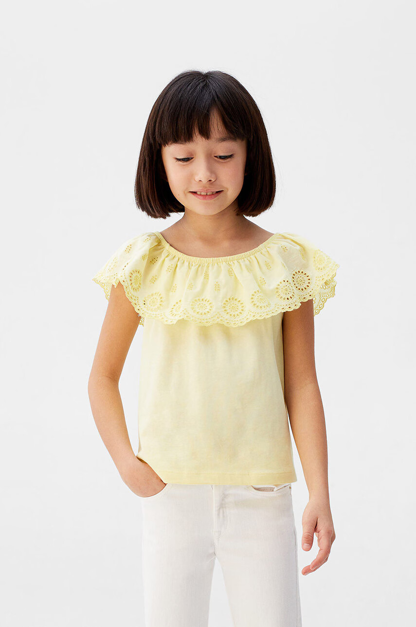 Mango Kids Детска тениска Sonia 110-164 cm - Pepit.bg