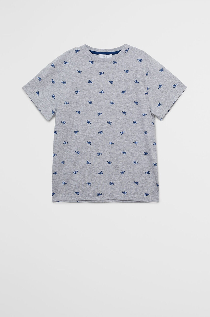 Mango Kids Детска тениска Stamp7 110-164 cm - Pepit.bg