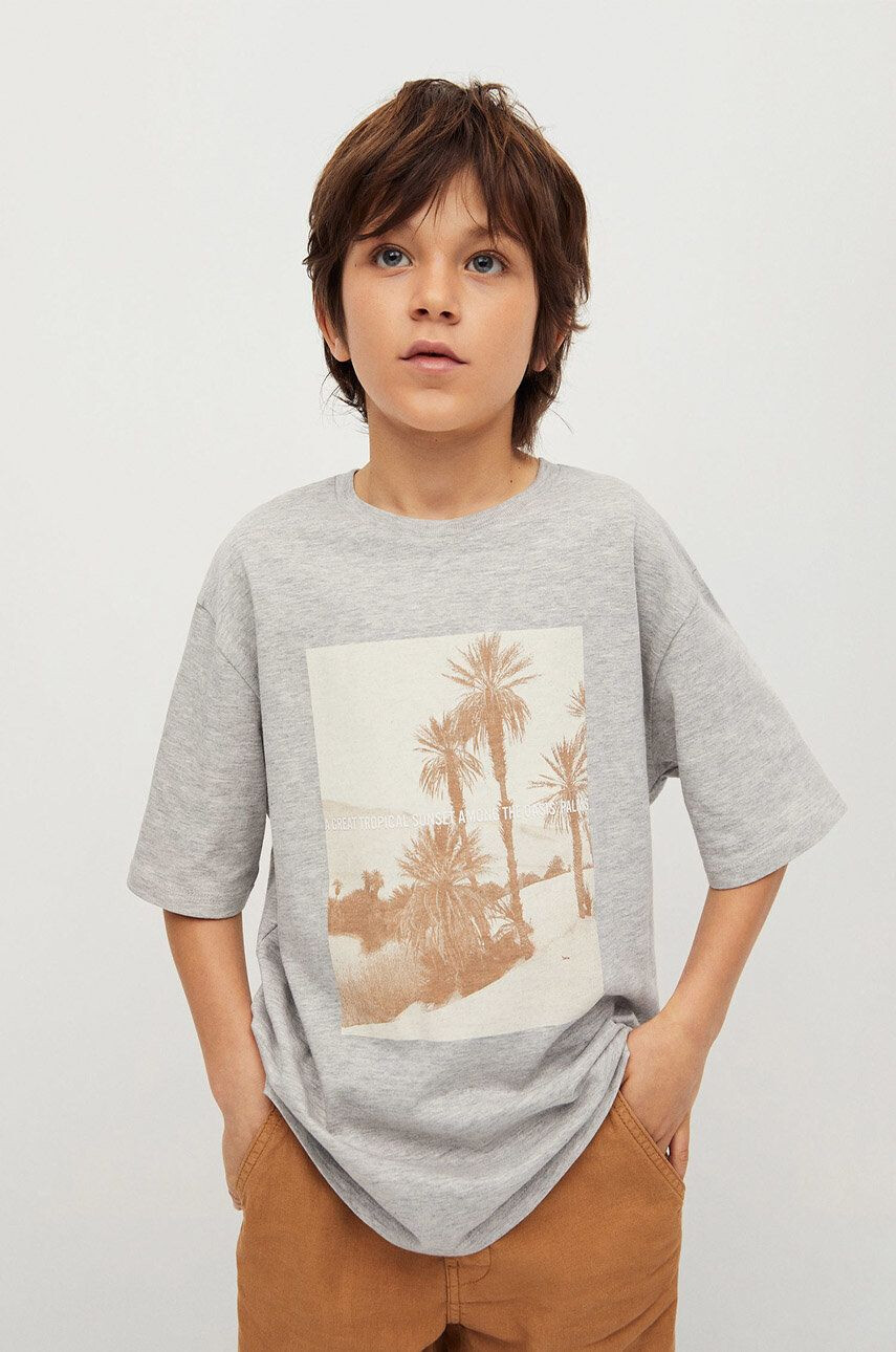 Mango Kids Детска тениска Sunset 116-164 cm - Pepit.bg