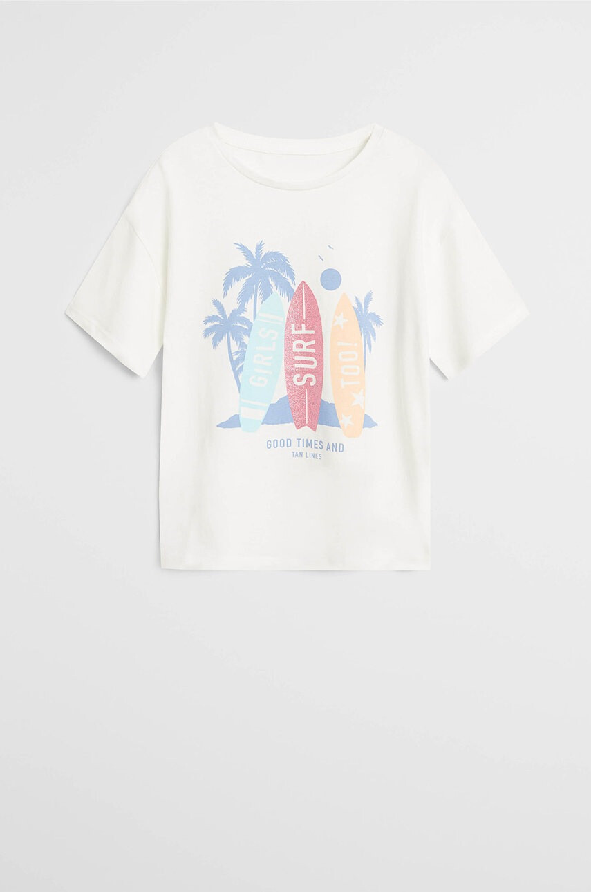 Mango Kids Детска тениска Surf 110-164 cm - Pepit.bg