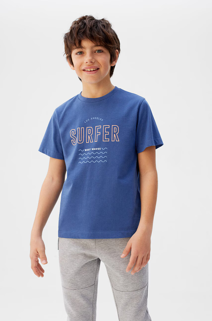 Mango Kids Детска тениска Surfer 110-164 cm - Pepit.bg