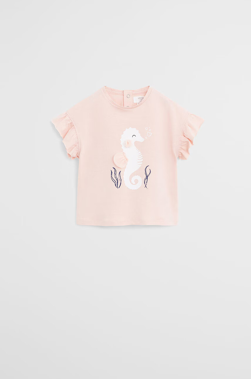 Mango Kids Детска тениска Tul 80-104 cm - Pepit.bg