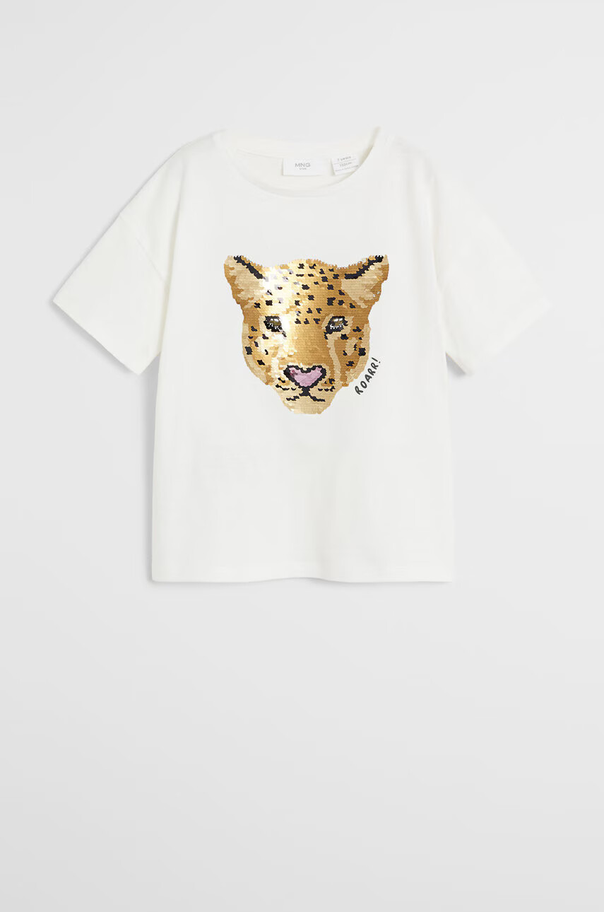 Mango Kids Детска тениска Wild 110-164 cm - Pepit.bg