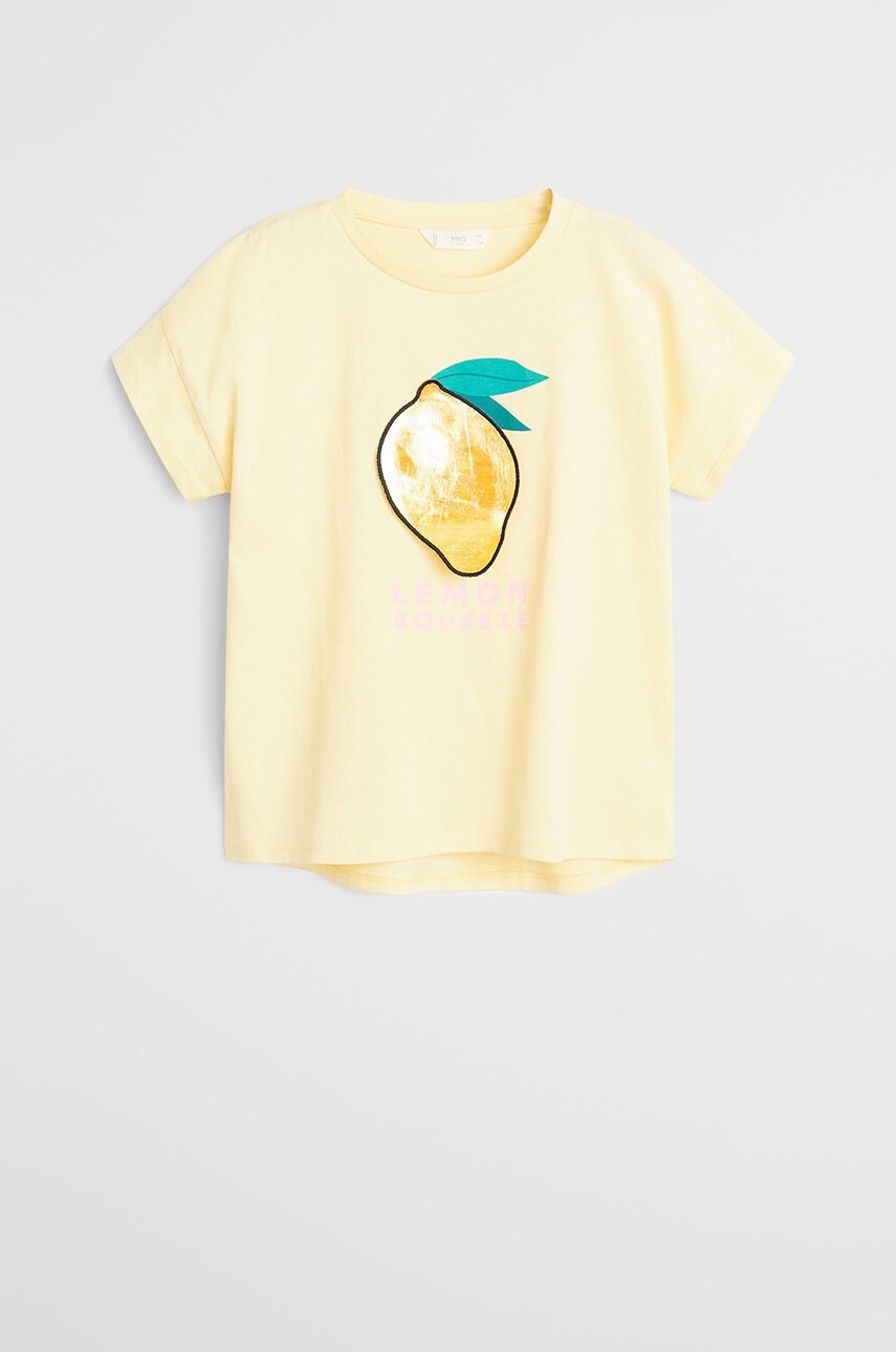 Mango Kids Детска тениска Window 110-164 cm - Pepit.bg