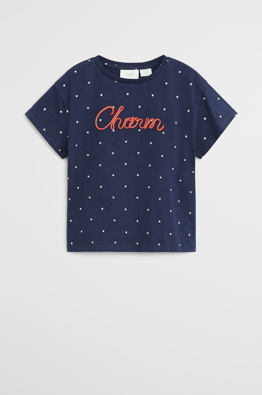 Mango Kids Детска тениска Yeah 110-164 cm - Pepit.bg