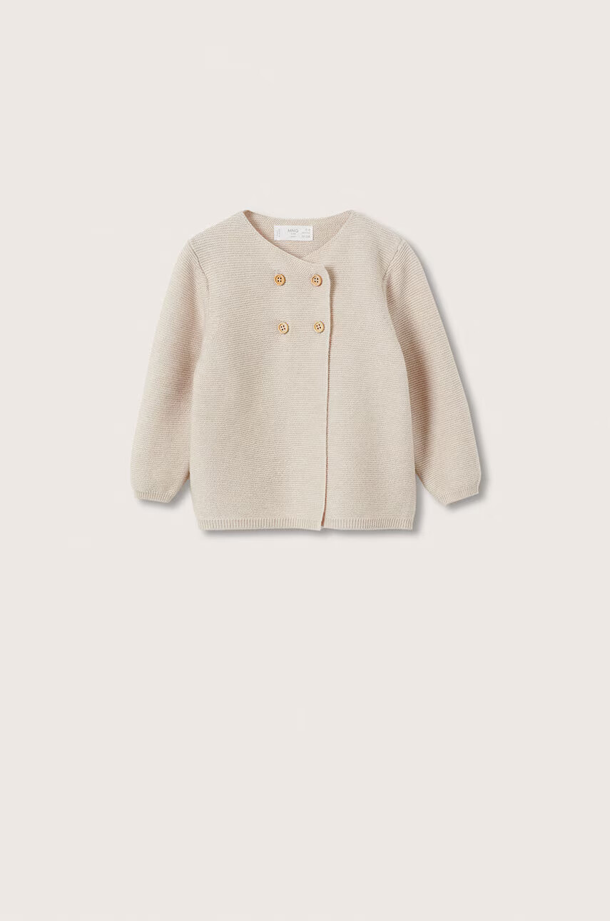 Mango Kids Детска жилетка в бежово от лека материя - Pepit.bg