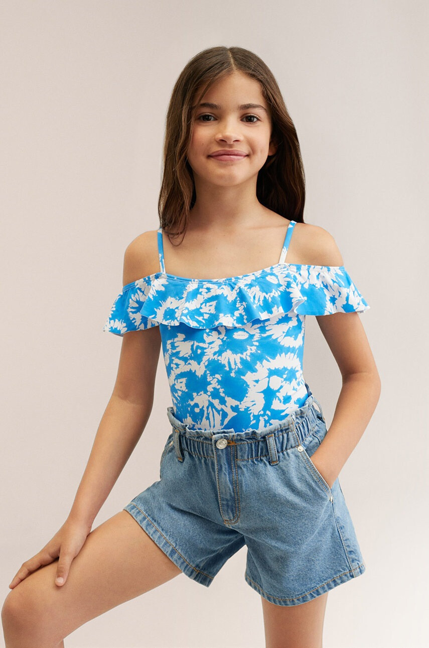 Mango Kids Детски бански костюм Blueg - Pepit.bg