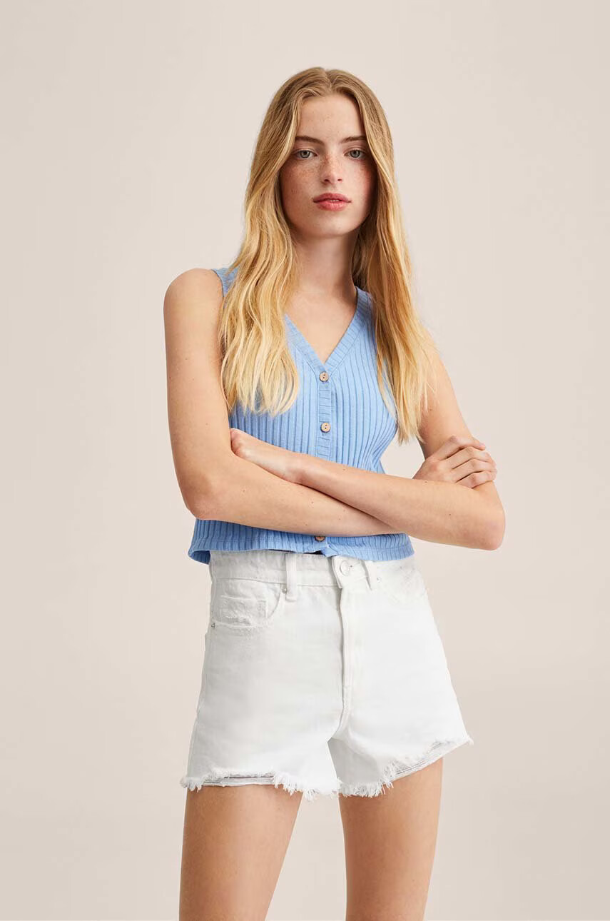 Mango Kids Детски дънков къс панталон Helen01 - Pepit.bg