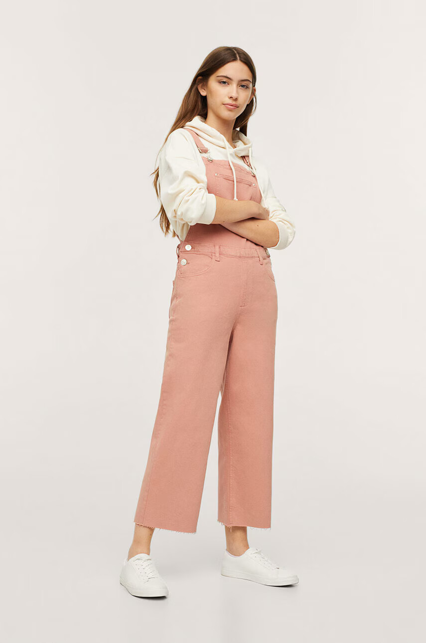 Mango Kids Детски гащеризон в розово - Pepit.bg