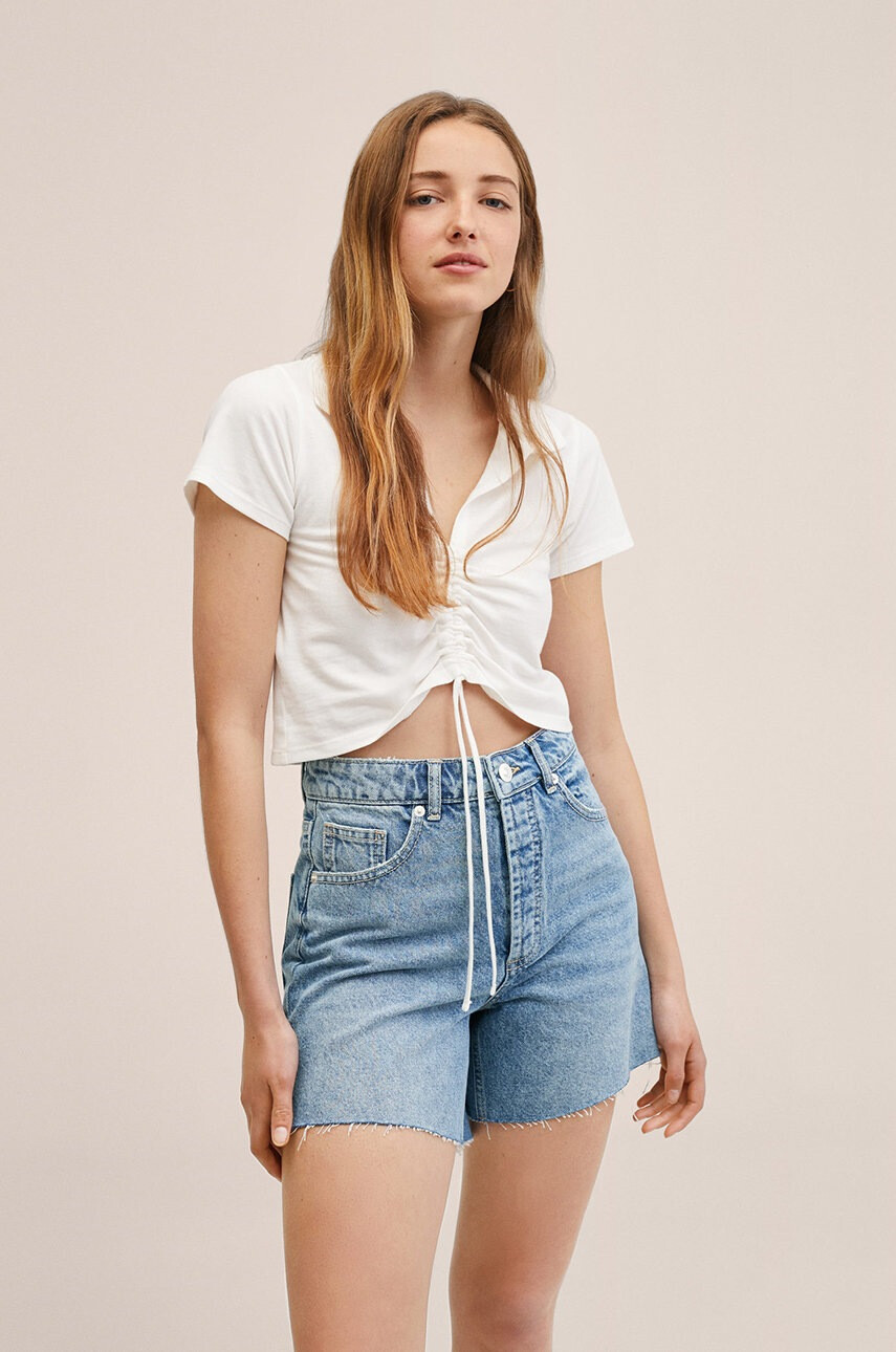 Mango Kids Детски къси панталони Slit - Pepit.bg