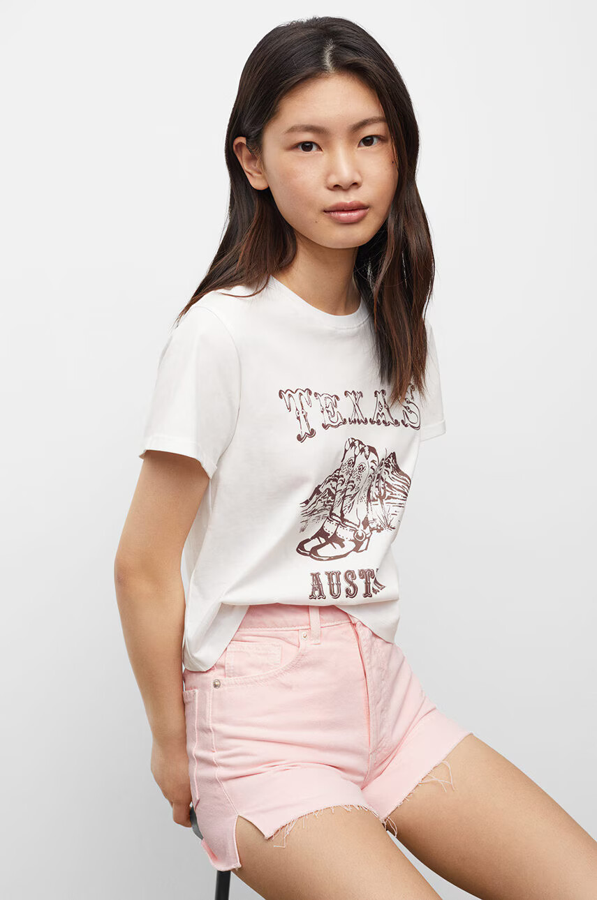 Mango Kids Детски къси панталони Slit - Pepit.bg