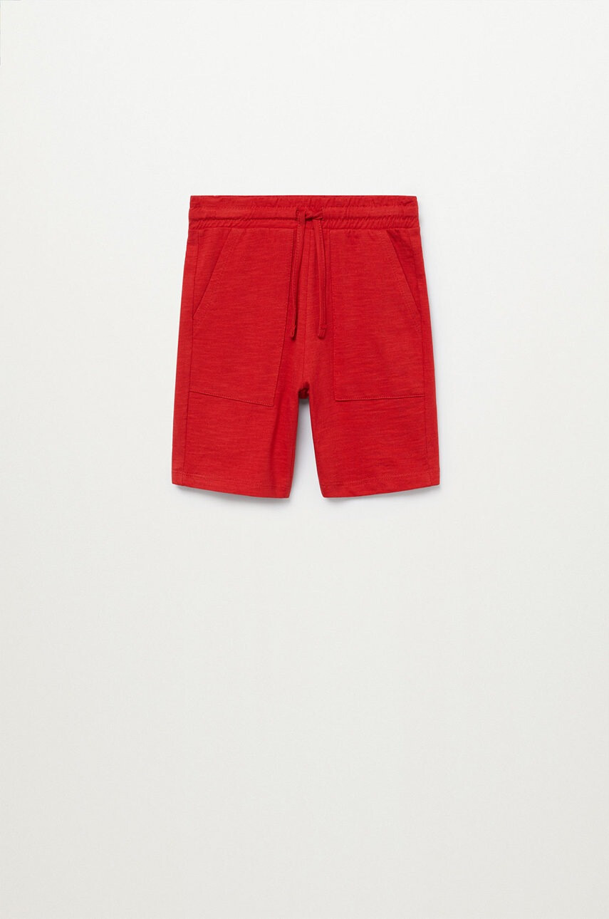 Mango Kids Детски къси панталони Slub8 110-164 cm - Pepit.bg