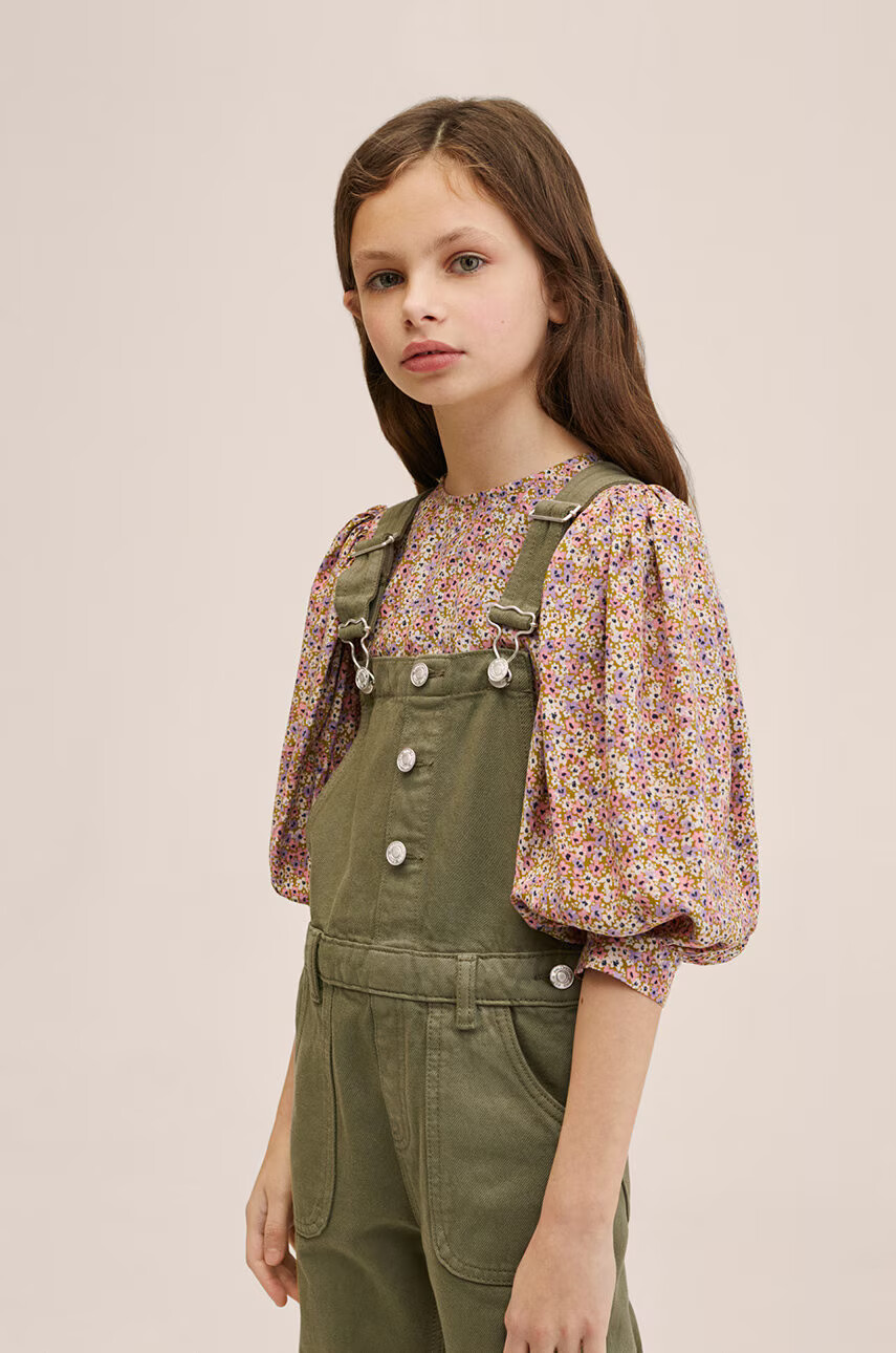 Mango Kids Детски памучен гащеризон Cokie - Pepit.bg