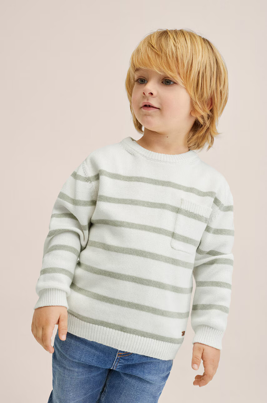 Mango Kids Детски памучен пуловер Cooper - Pepit.bg