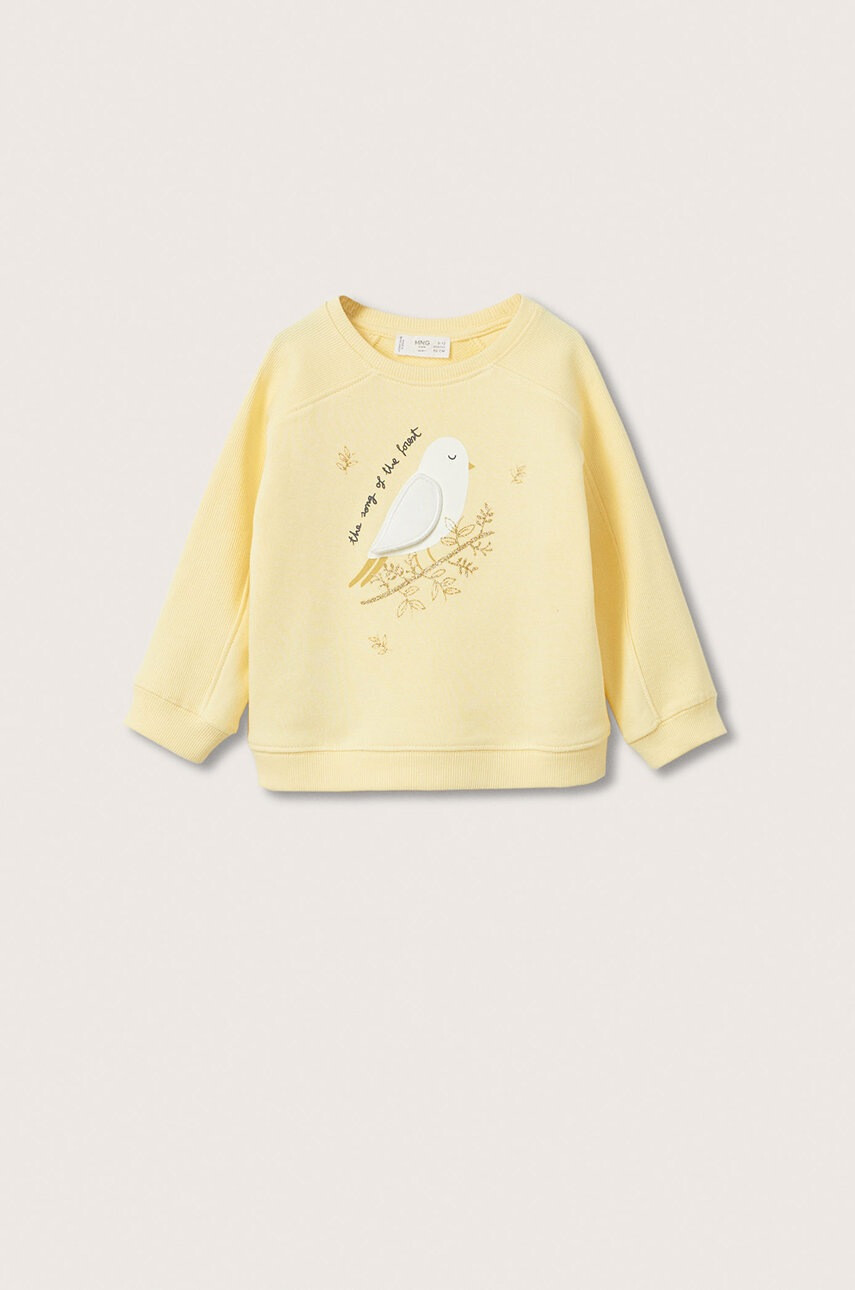 Mango Kids Детски памучен суичър - Pepit.bg