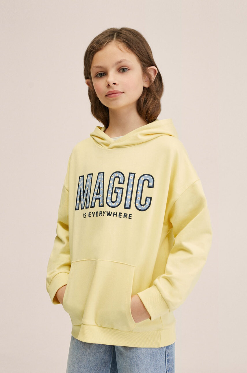 Mango Kids Детски памучен суичър - Pepit.bg