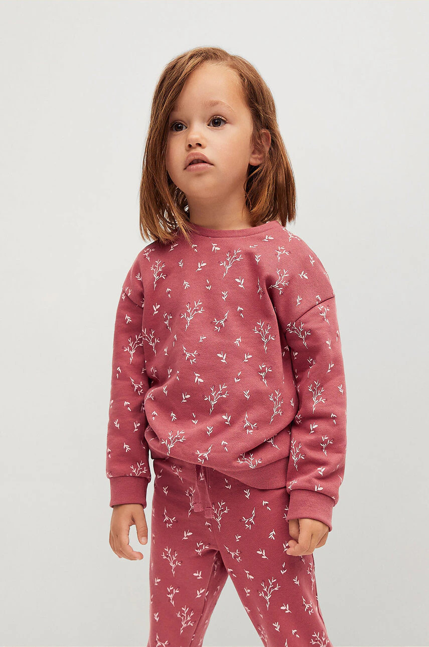 Mango Kids Детски памучен суичър Floras - Pepit.bg