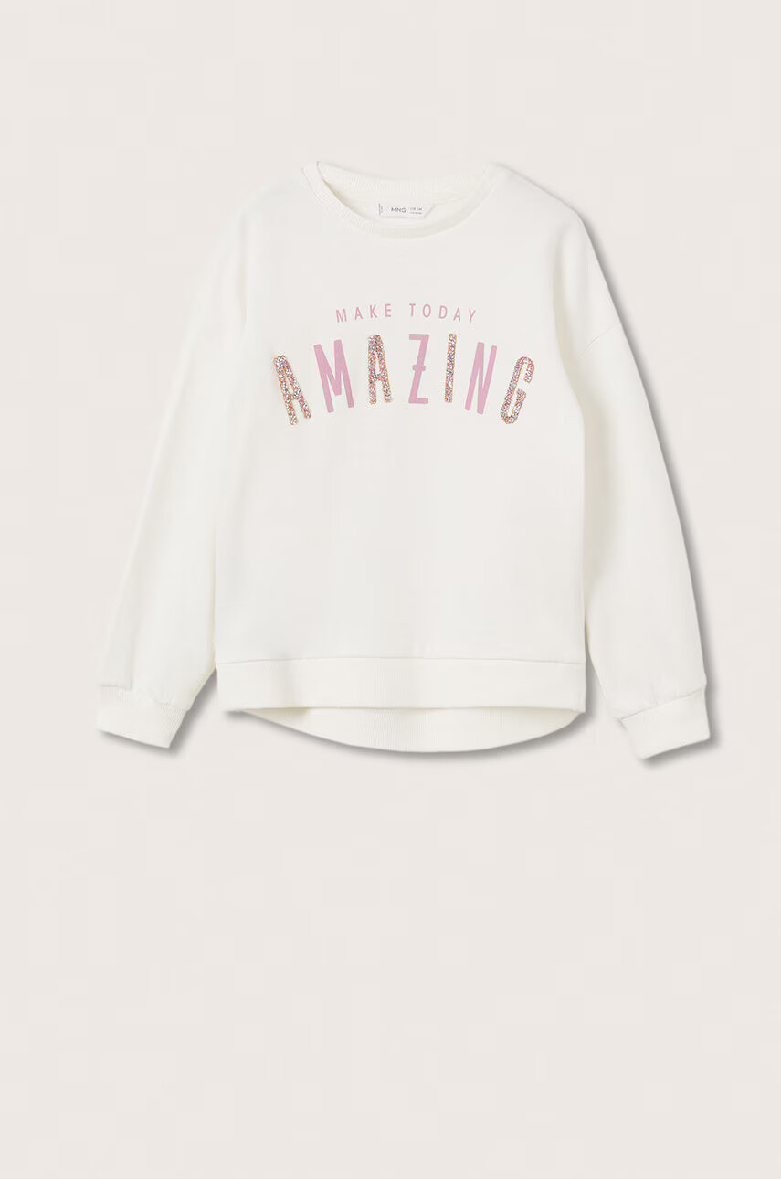 Mango Kids Детски памучен суичър - Pepit.bg