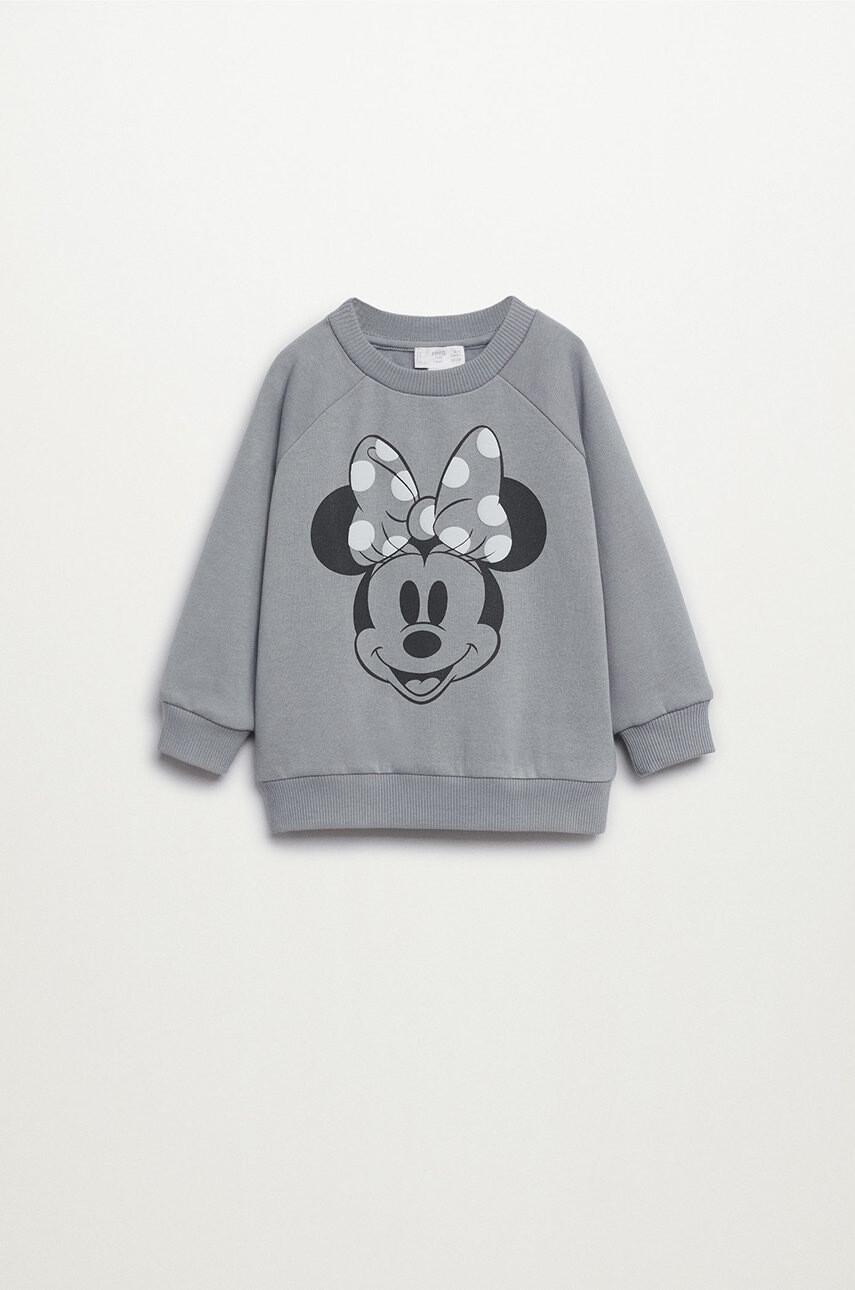 Mango Kids Детски памучен суичър Mblue - Pepit.bg
