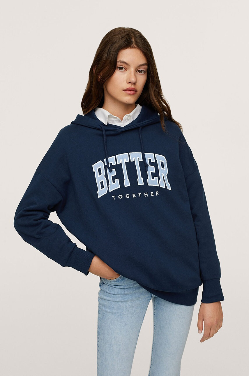 Mango Kids Детски памучен суичър Over - Pepit.bg