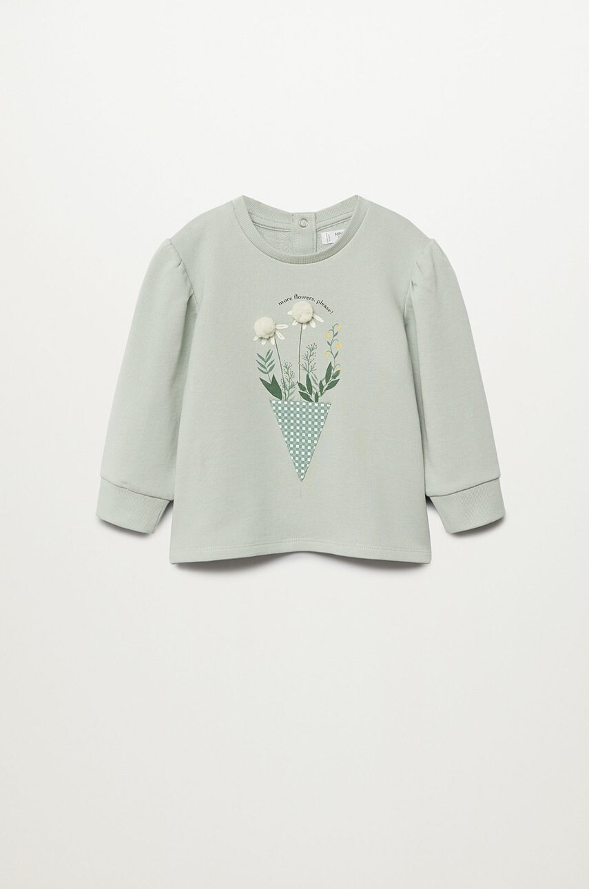 Mango Kids Детски памучен суичър PATTI - Pepit.bg