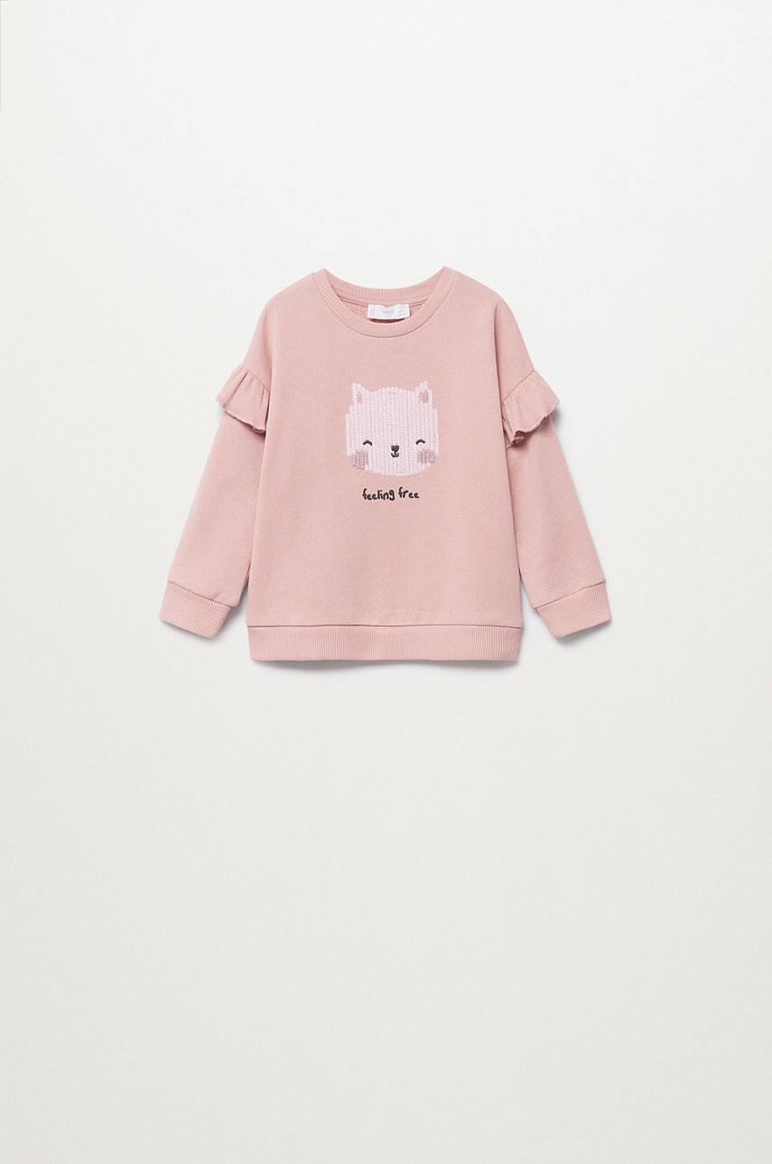 Mango Kids Детски памучен суичър Tania - Pepit.bg