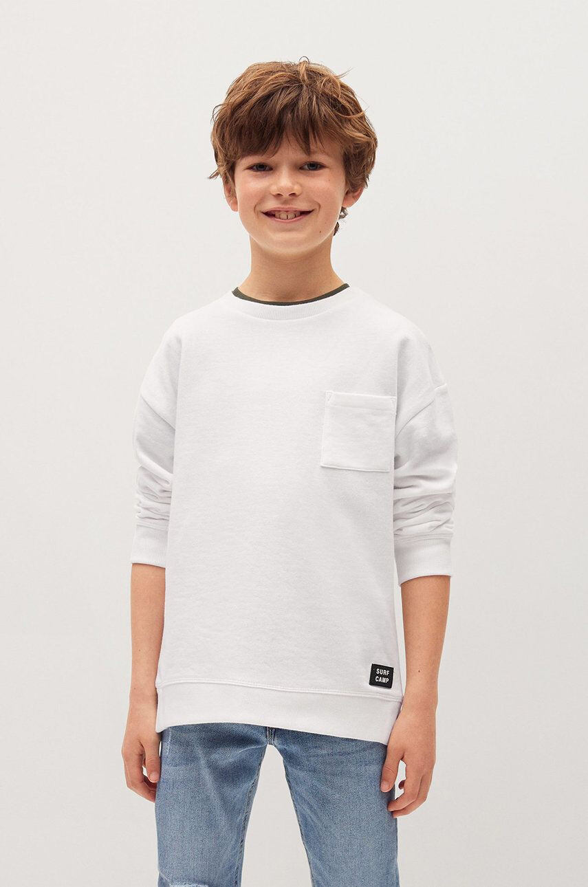 Mango Kids Детски памучен суичър Tony 110-164 cm - Pepit.bg