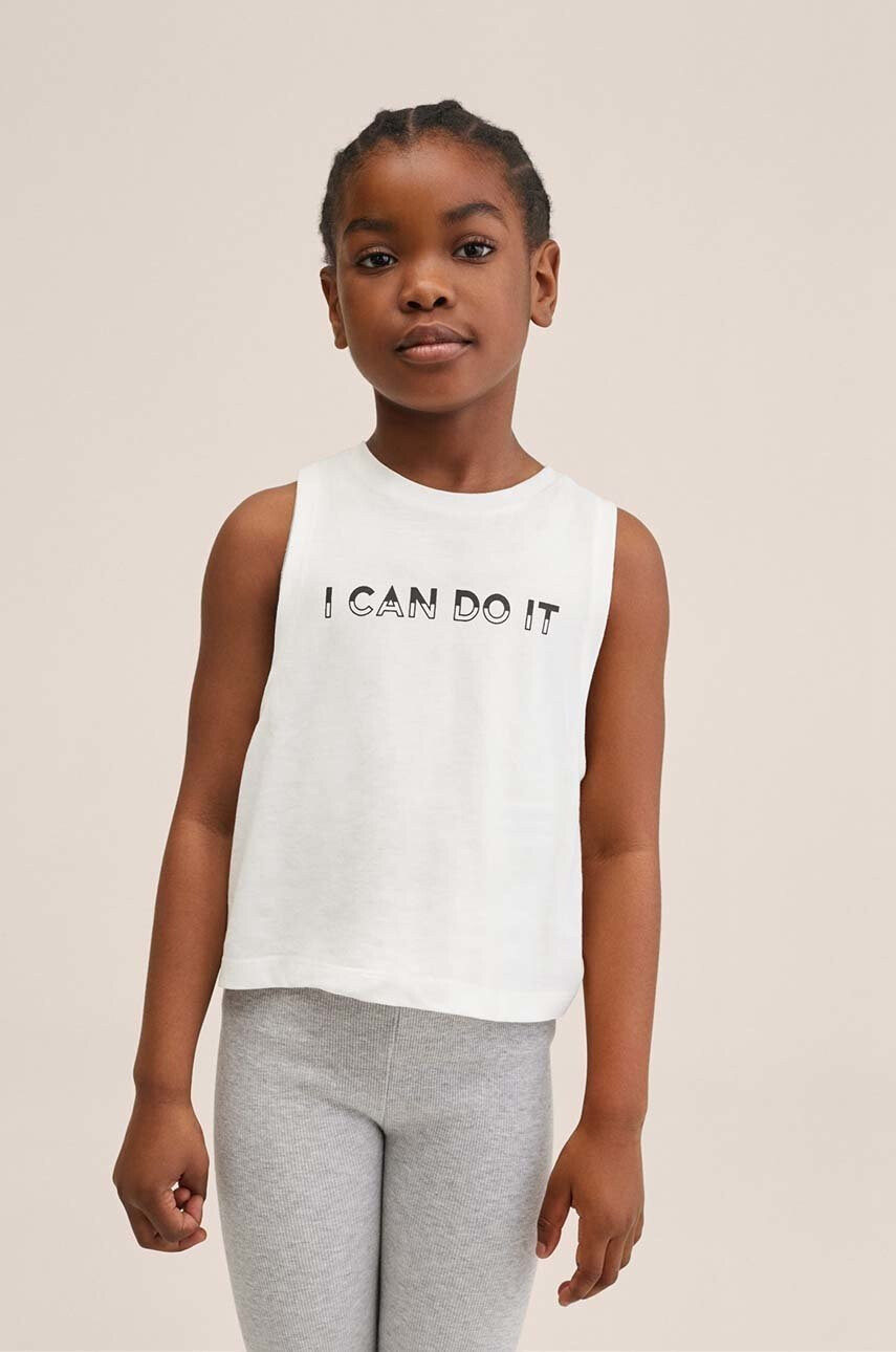 Mango Kids Детски памучен топ Doit - Pepit.bg