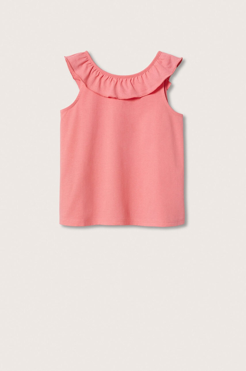 Mango Kids Детски памучен топ Mag - Pepit.bg