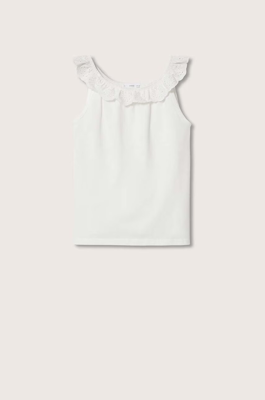 Mango Kids Детски памучен топ Maggie - Pepit.bg