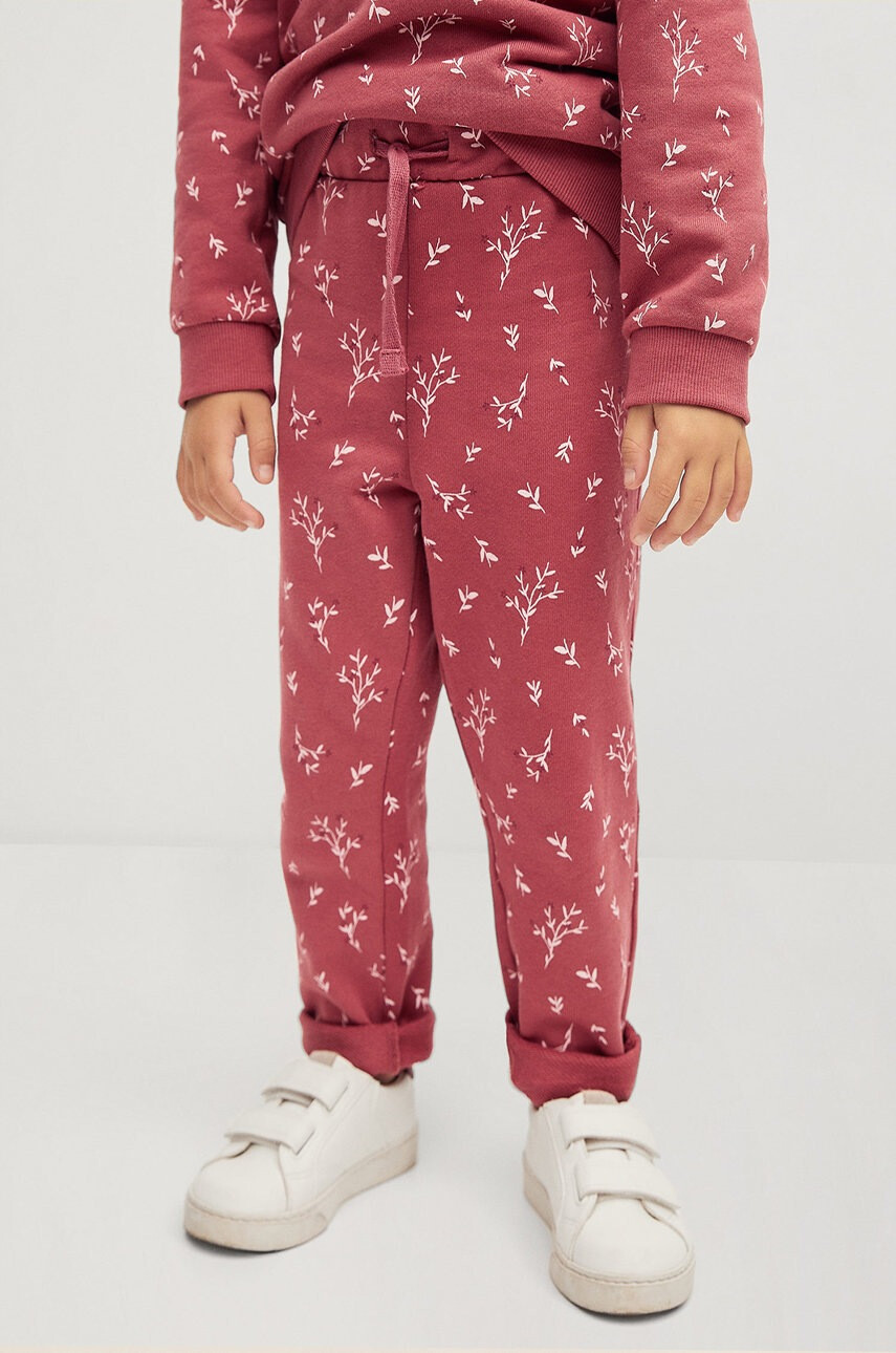 Mango Kids Детски панталон FLORAP - Pepit.bg