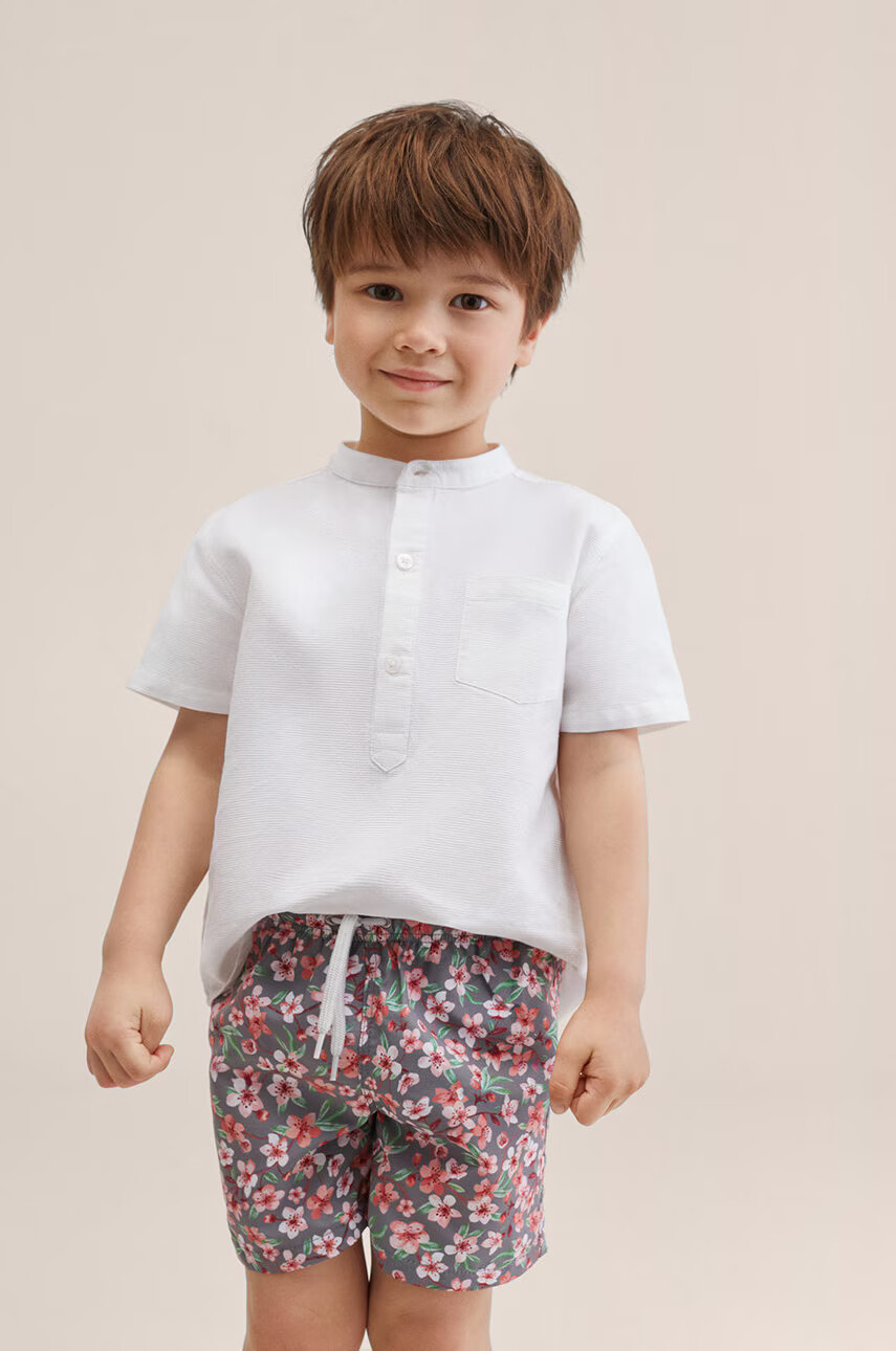 Mango Kids Детски плувни шорти Hibisbb - Pepit.bg