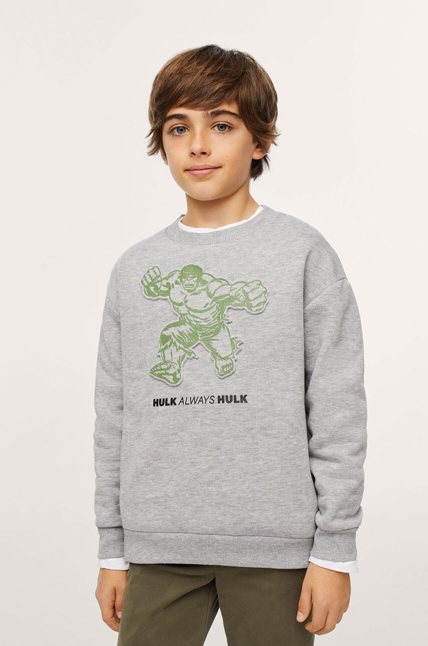 Mango Kids Детски суичър Hulk - Pepit.bg