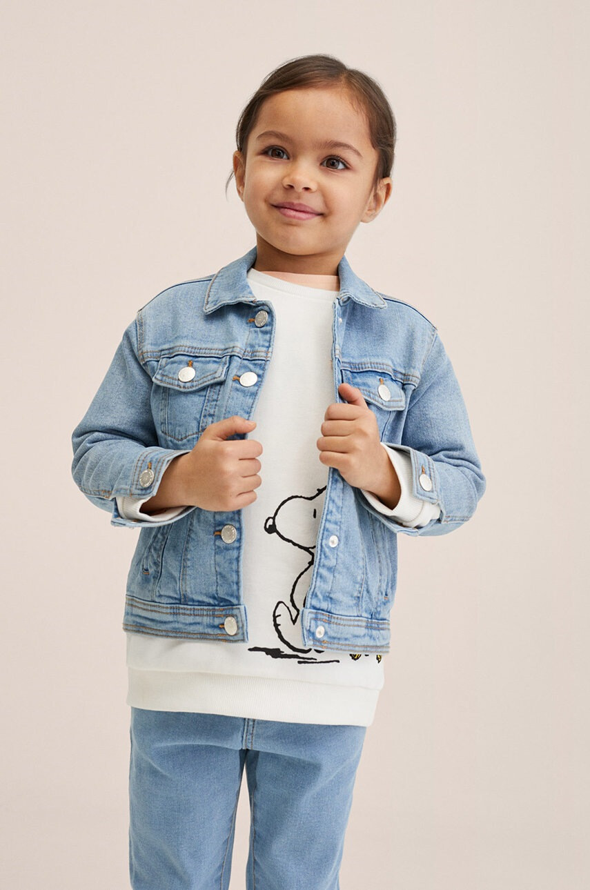 Mango Kids Детско дънково яке Mareta - Pepit.bg
