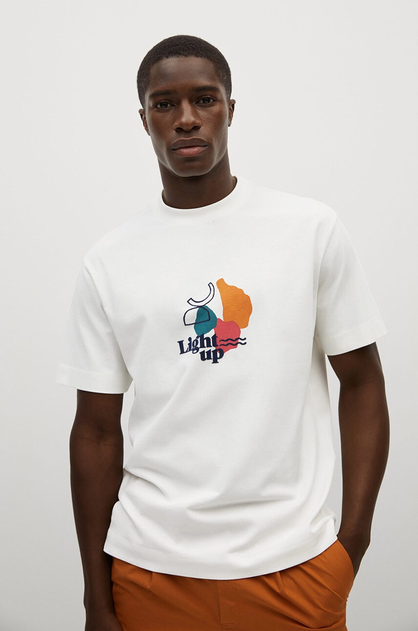 Mango Man Памучна тениска LIGHT - Pepit.bg