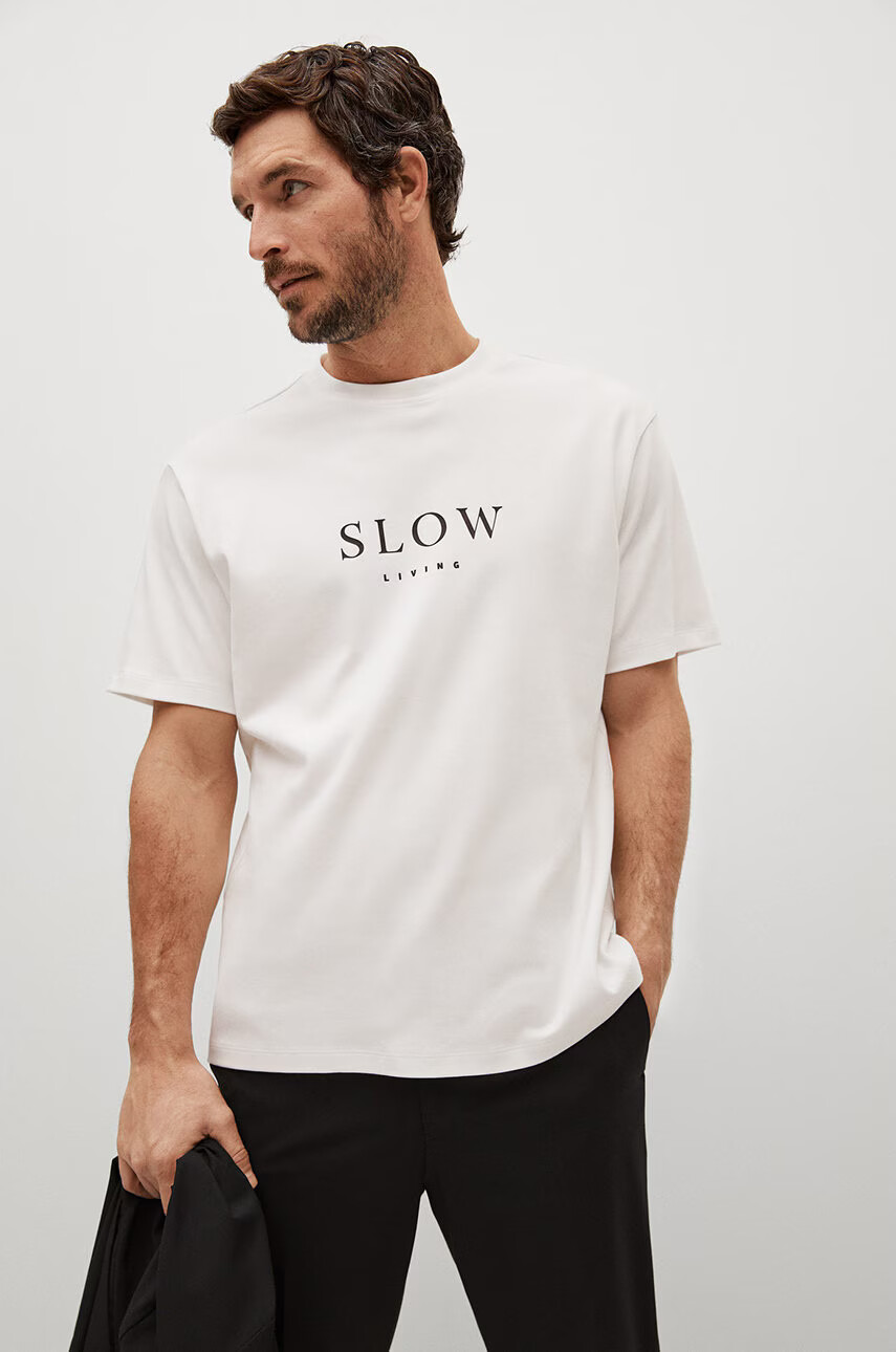 Mango Man Тениска SLOW - Pepit.bg