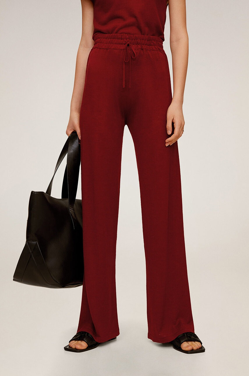 Mango Панталони Linen - Pepit.bg