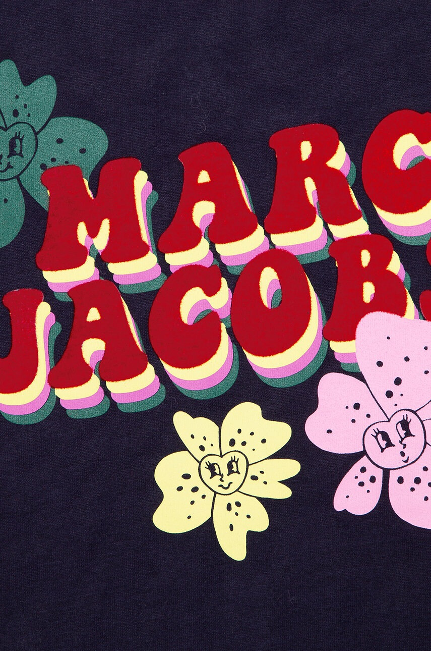 Marc Jacobs Детска памучна тениска в тъмносиньо - Pepit.bg