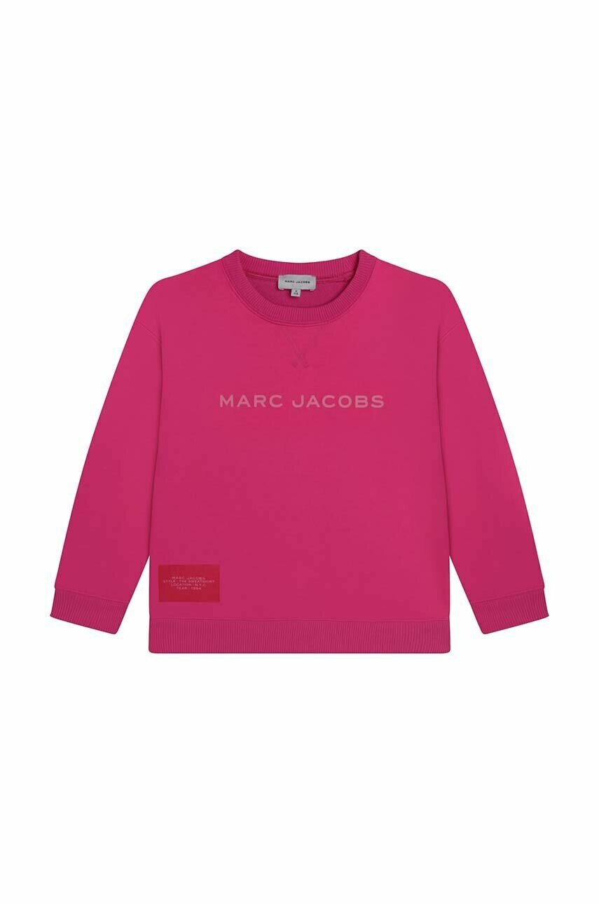 Marc Jacobs Детски суичър в лилаво с принт - Pepit.bg